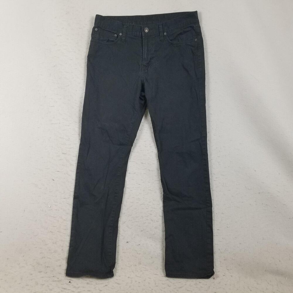 American Eagle Outfitters Jeans Mens 33x30 Black‎ Tapered Cotton Stretch Denim